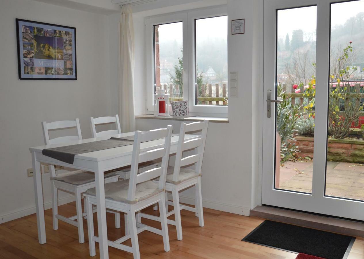 Panorama-Blick Miltenberg, 3 Pers., Zentr., Am Main, Terrasse, Bootverleih, P ภายนอก รูปภาพ